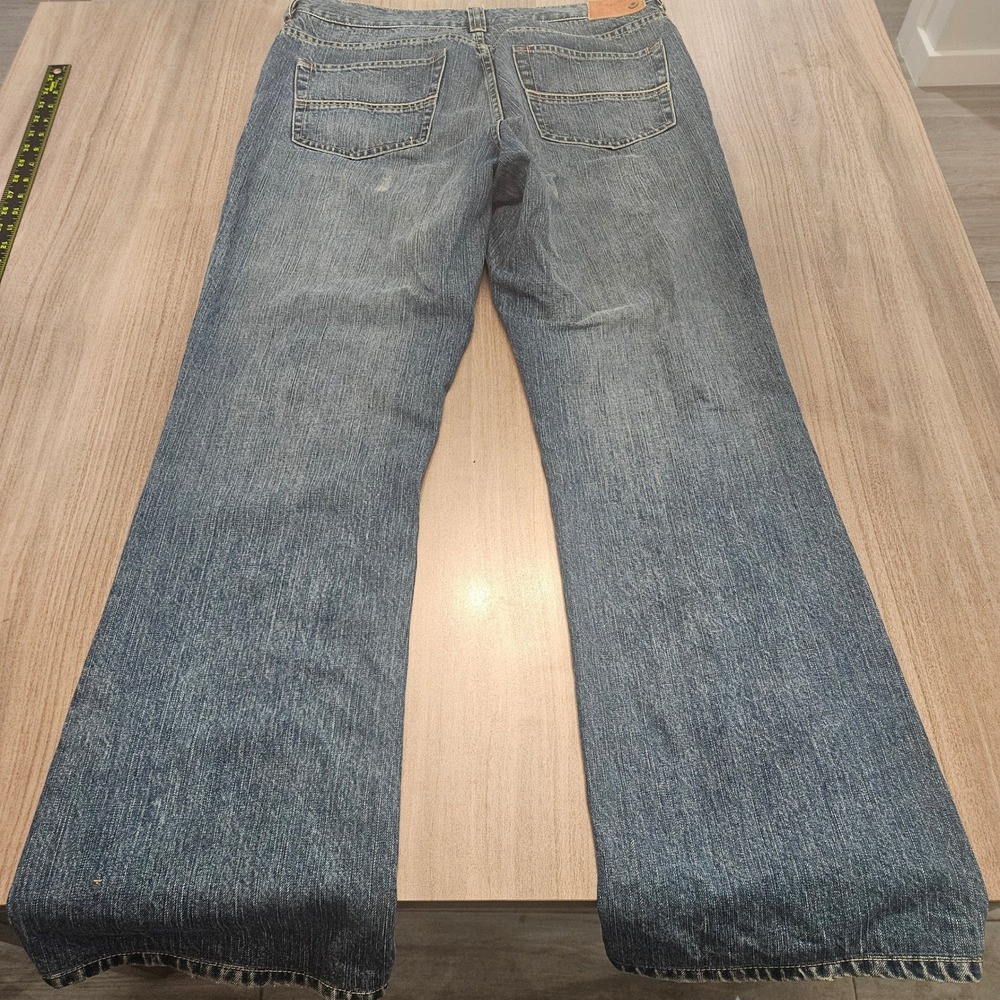 Indigo Palms Mens Boot Cut Jeans Medium Wash 100% Cotton 36x32 RN 86549 - Picture 3 of 9